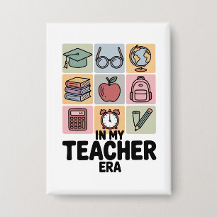 In meiner Zeit als Lehrerinnen Leben als Kindergar Button