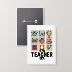 In meiner Zeit als Lehrerinnen Leben als Kindergar Button