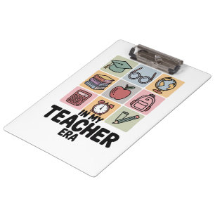 In meiner Zeit als Lehrerinnen Leben als Kindergar Klemmbrett