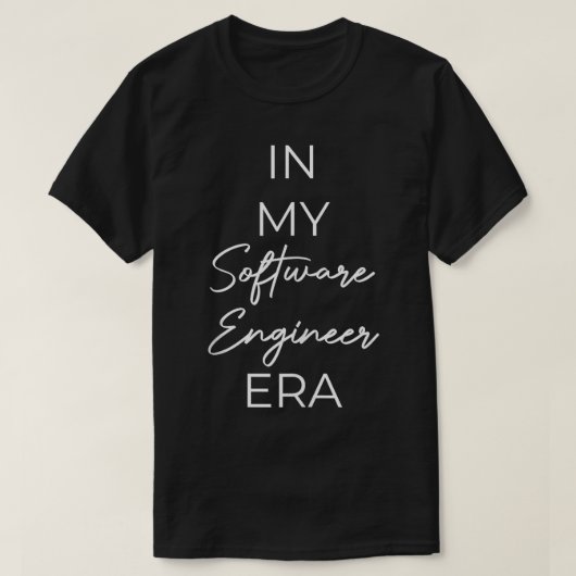 In meiner Zeit als Software Engineer T-Shirt (Design vorne)