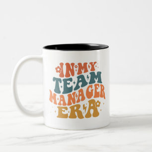 In meiner Zeit als Teammanager Zweifarbige Tasse