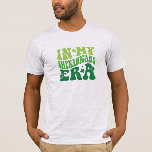 In meiner Zeit der Shenanigans Retro-grüne Typogra T-Shirt (Vorderseite)