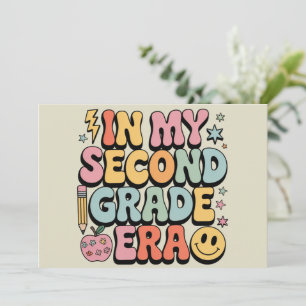 In meiner Zeit in der zweiten Klasse 2. Klasse Leh Einladung