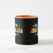 In meiner Zeitschrift Retro Groovy Journalismus Tasse (Zentrum)