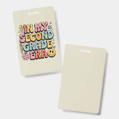 In meiner zweiten Klasse Lehrer der zweiten Klasse Ausweis (Vorder- & Rückseite)