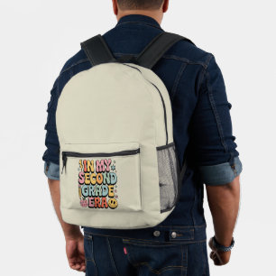 In meiner zweiten Klasse Lehrer der zweiten Klasse Bedruckter Rucksack