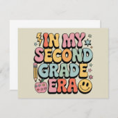 In meiner zweiten Klasse Lehrer der zweiten Klasse Dankeskarte (Vorne/Hinten)