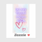 In meiner Zwillingszeit der Mama Aufkleber (Blatt)