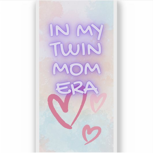 In meiner Zwillingszeit der Mama Aufkleber (Vorderseite)