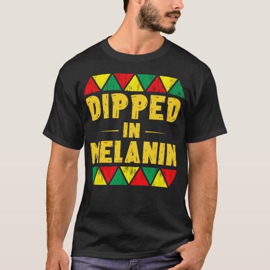 in Melanin getaucht T-Shirt (Vorderseite)