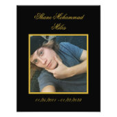 In Memoriam Bereavement Customized  Fotodruck (Vorne)