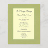 In Memoriam Erinnerung Foto über den Tod Flyer (Hinten)