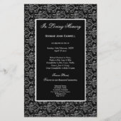 In Memoriam Erinnerung Foto über den Tod Flyer (Hinten)