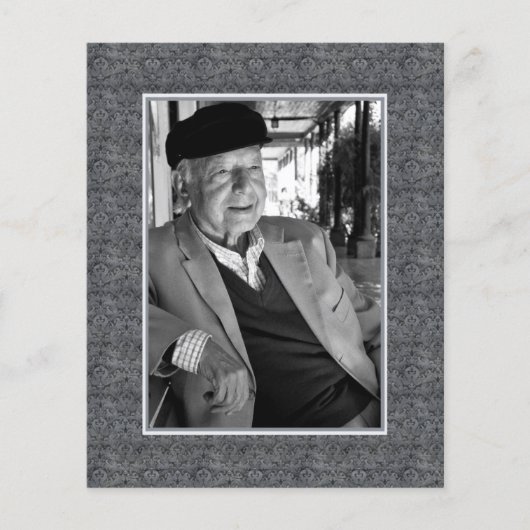 In Memoriam Erinnerung Foto über den Tod Flyer (Vorne)