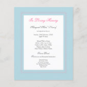 In Memoriam Erinnerung Foto über den Tod Flyer (Hinten)