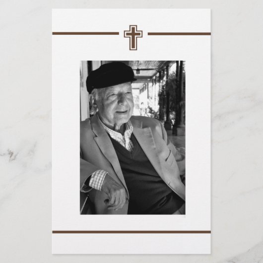 In Memoriam Erinnerung Foto über den Tod Flyer (Vorne)