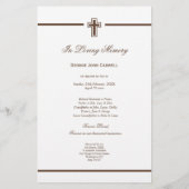 In Memoriam Erinnerung Foto über den Tod Flyer (Hinten)