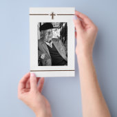 In Memoriam Erinnerung Foto über den Tod Flyer (Handgriff)