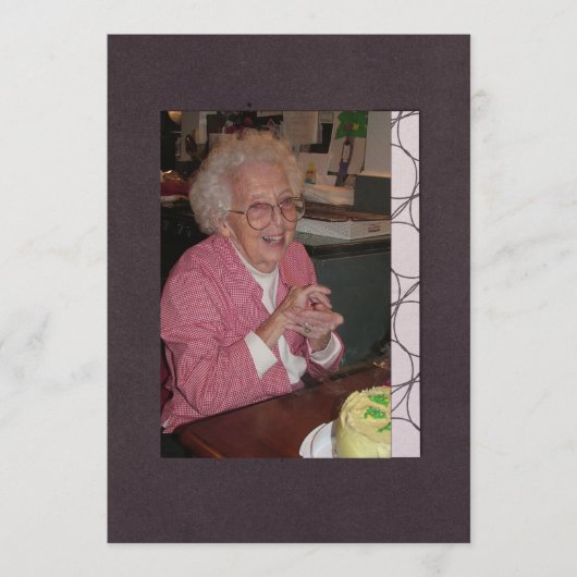 In Memoriam Erinnerung Foto über den Tod Programm (Vorderseite)