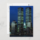 In Memoriam in Erinnerung an Twin Towers WTC NYC Postkarte (Vorne/Hinten)
