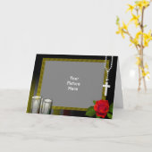 in Memoriam Karte (Gelbe Blume)