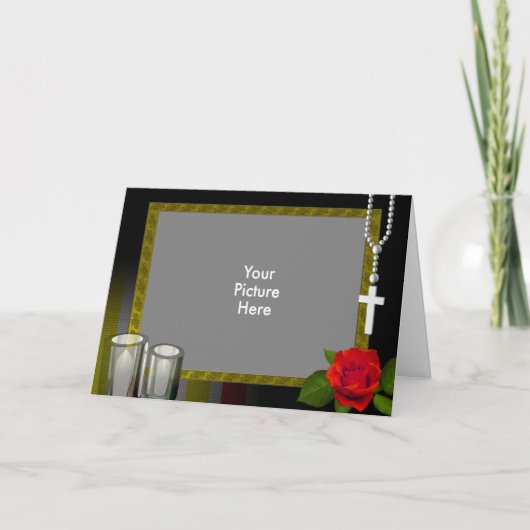 in Memoriam Karte (Vorderseite)