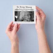 In Memoriam Liebe Erinnerung Beerdigung Foto Ausge Flyer (Gruppe)