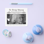 In Memoriam Liebe Erinnerung Beerdigung Foto Ausge Flyer (Einzeln)