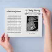 In Memoriam Love Memory Funeral Booklet Template Flyer (Hand)