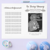 In Memoriam Love Memory Funeral Booklet Template Flyer (Einzeln)