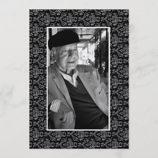 In Memoriam Love Memory Gold Heaven Gedicht Foto Programm (Vorderseite)