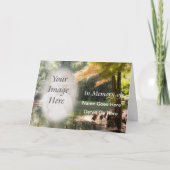 In Memoriam Notification Card Karte (Vorderseite)