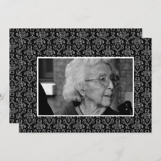 In Memoriam Remembrance Beerdigung Eulogie Foto Programm (Vorne/Hinten)