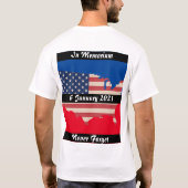 In Memoriam Schwarz Bar der Erinnerung T-Shirt (Rückseite)