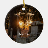 In Memoriam Sunset Keramik Ornament (Vorne)