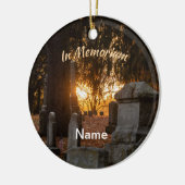 In Memoriam Sunset Keramik Ornament (Links)