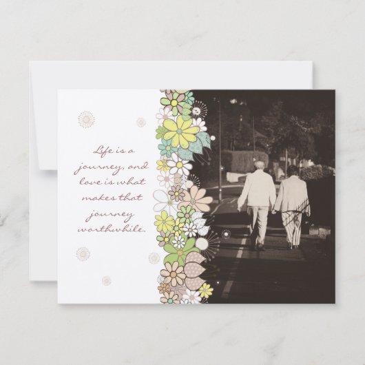 In Memoriam vielen Dank an Ehemann oder Ehefrau To Einladung (Vorderseite)