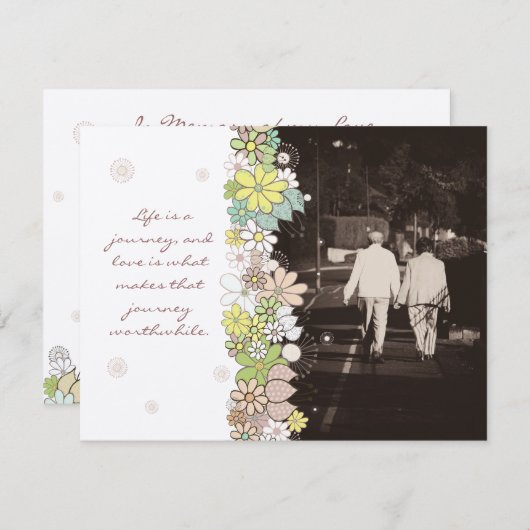 In Memoriam vielen Dank an Ehemann oder Ehefrau To Einladung (Vorne/Hinten)