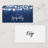 In Memory Beileid Memorial Angel Florististenkarte Mitteilungskarte (Vorne/Hinten)