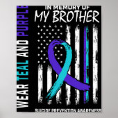 In Memory Brother Suicide Awareness Prevention Ame Poster (Vorne)