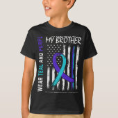 In Memory Brother Suicide Awareness Prevention Ame T-Shirt (Vorderseite)