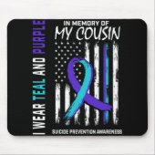 In Memory Cousin Suicide Awareness Prevention Amer Mousepad (Vorne)