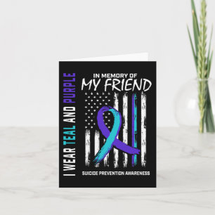 In Memory Friend Suicide Awareness Prevention Agra Karte
