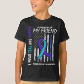 In Memory Friend Suicide Awareness Prevention Agra T-Shirt (Vorderseite)