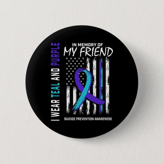 In Memory Friend Suicide Awareness Prevention Amer Button (Vorderseite)