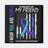 In Memory Friend Suicide Awareness Prevention Amer Magnet (Vorne)