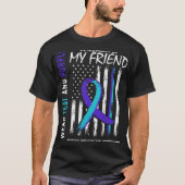 In Memory Friend Suicide Awareness Prevention Amer T-Shirt (Vorderseite)