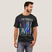 In Memory Friend Suicide Awareness Prevention Amer T-Shirt (Vorne ganz)
