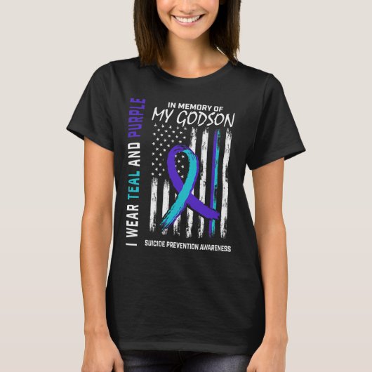 In Memory Godson Suicide Awareness Prevention Aum T-Shirt (Vorderseite)