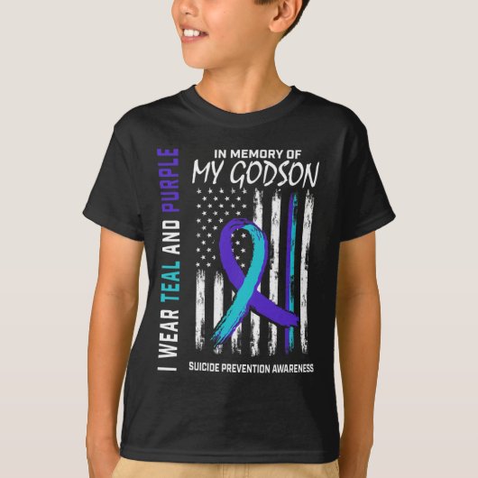 In Memory Godson Suicide Awareness Prevention Aum T-Shirt (Vorderseite)